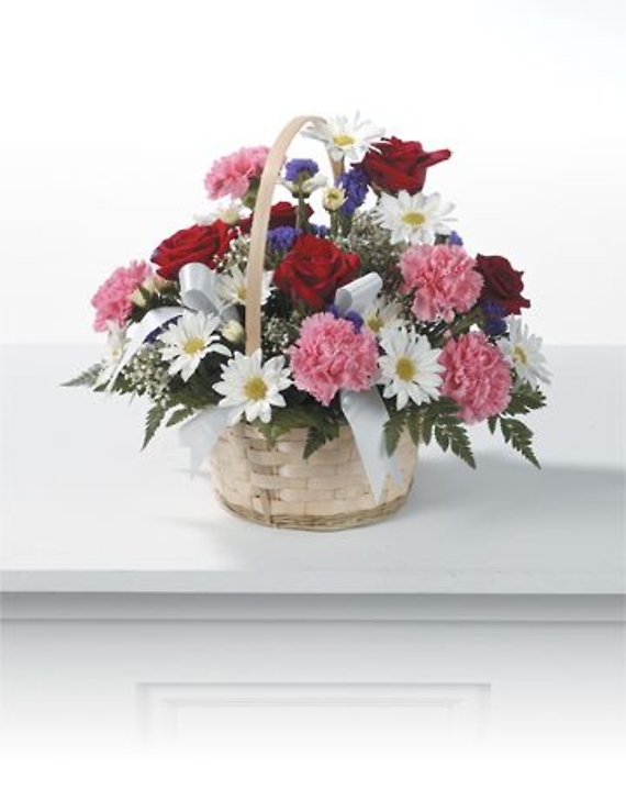 Rose and Carnation Basket<br>CTT 91-21