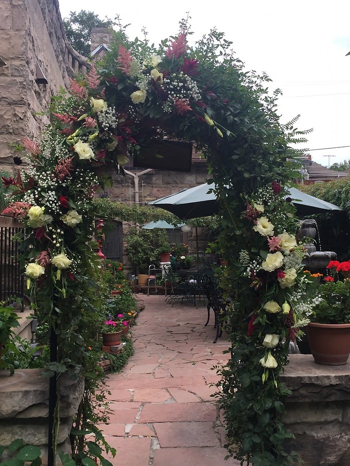 Archway and greens