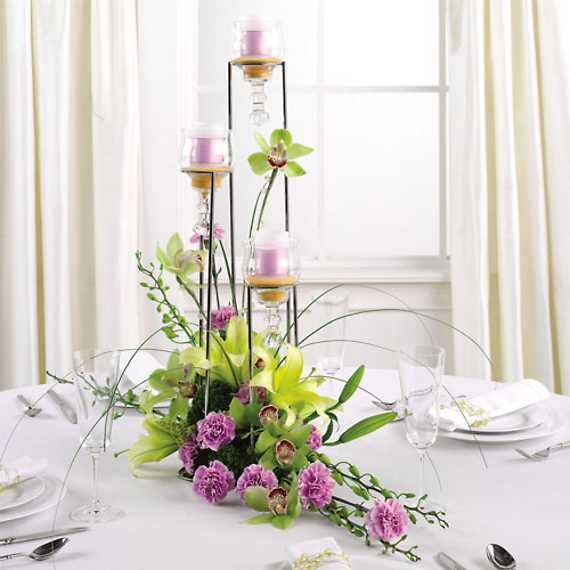 Votive Tower Centerpiece