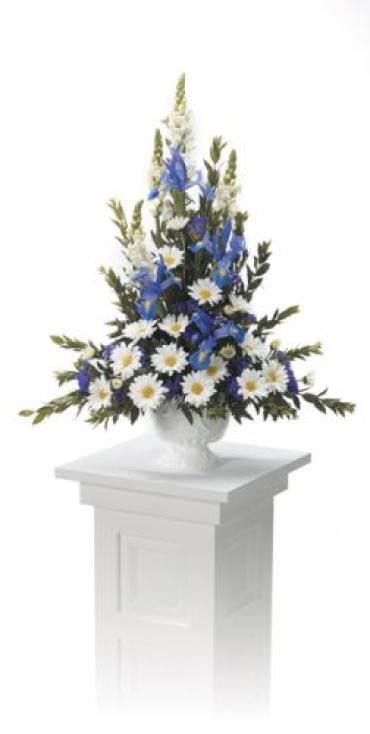Blue and White Pedestal Arrangement<br>CTT 8-11