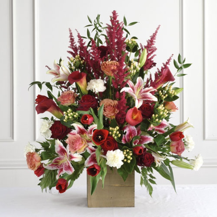 Red Altar Arrangement