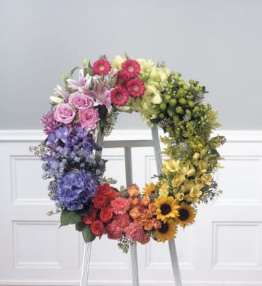Premium Mixed Flower Wreath<br>CTT 83-11