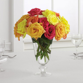 Rose Vase Centerpiece(vase will vary)