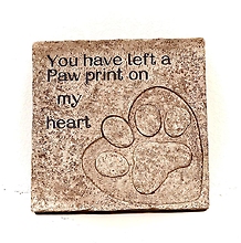 Paw Print on my Heart Stepping Stone