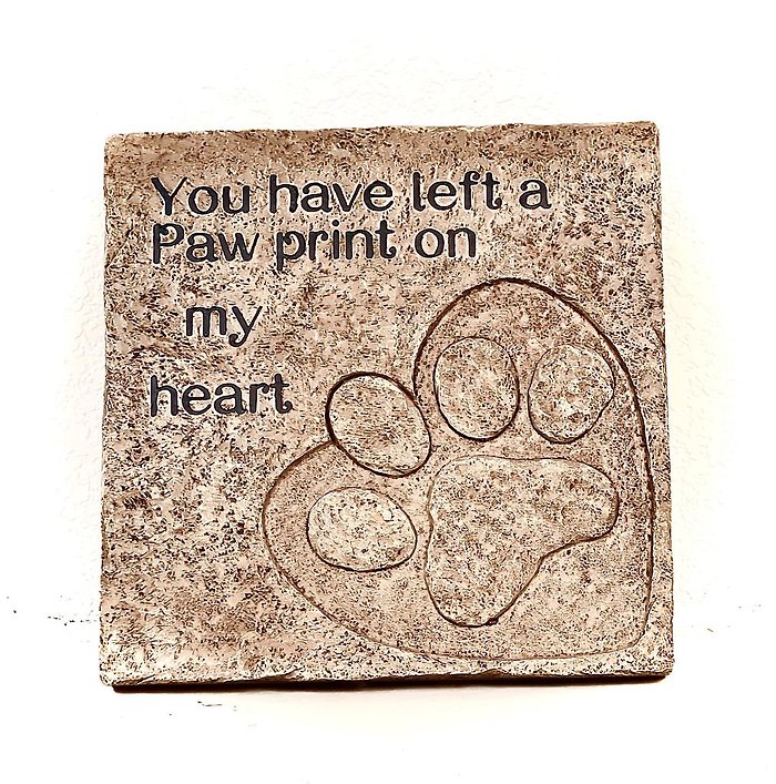 Pet Remembrance Stepping Stone (may vary)