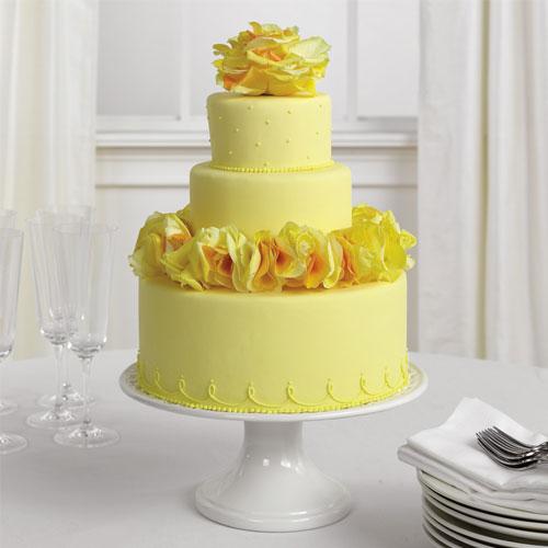 Yellow Rose Cake Decorations